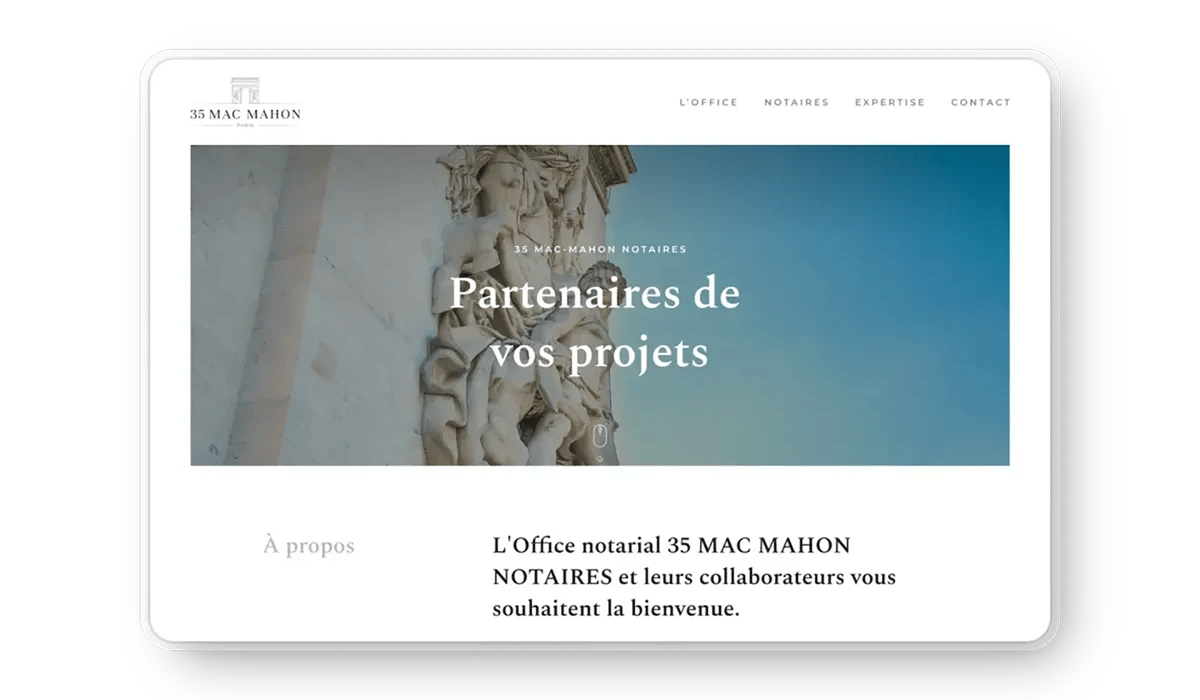 Écran de 35 Macmahon Notaires