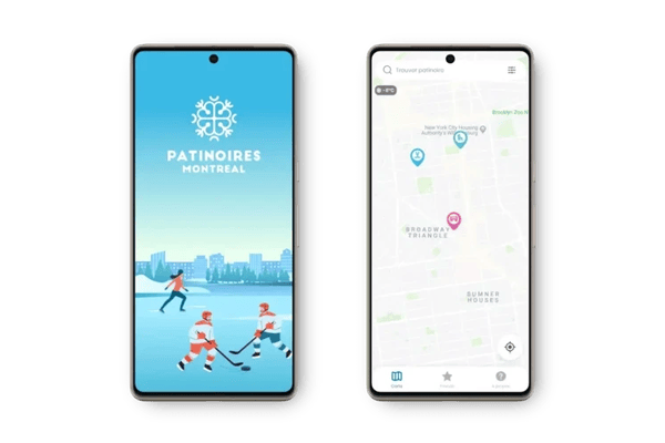 Ecran de Patinoires Montreal